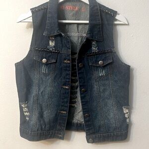 SI Style vest jeans size M (runs small see pics) grunge